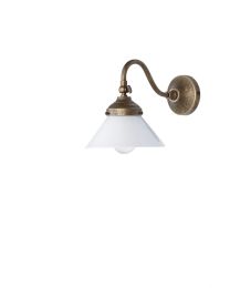 Wandlamp In Chrome Afwerking Met Glazen Kap