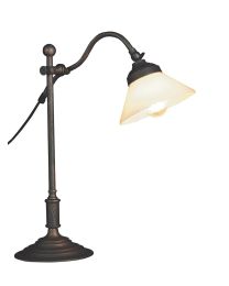 Table Lamp With Dark Bronze Base